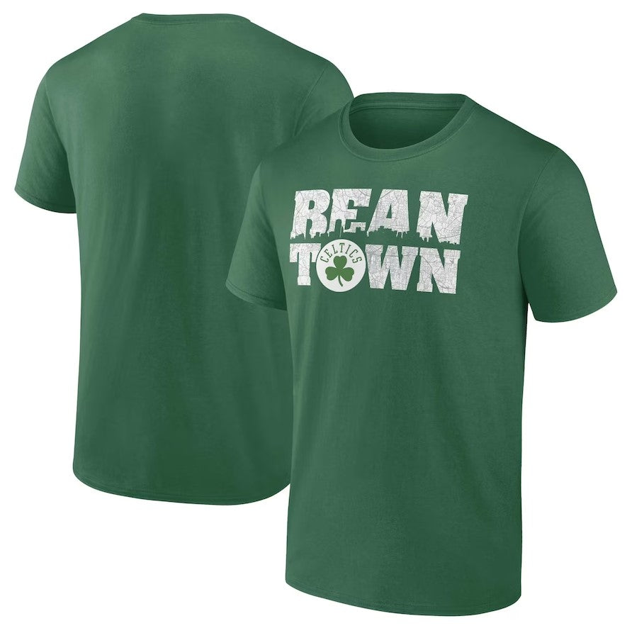 Boston Celtics Hometown Originals Announcer T-Shirt - Kelly Green - Dynasty Sports & Framing 