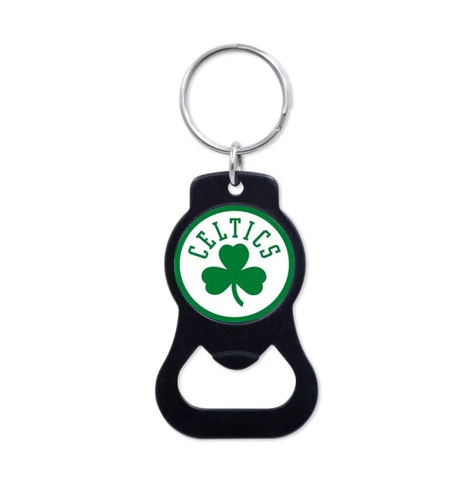 Boston Celtics Black Logo Bottle Opener Keychain