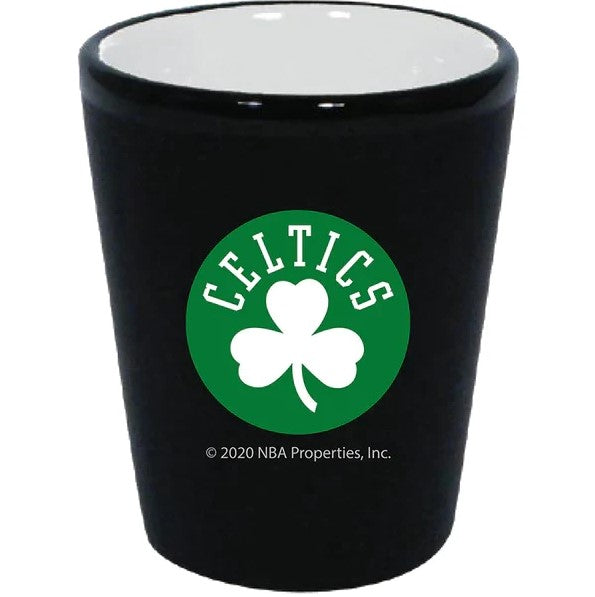 Boston Celtics Matte Black/Inner Color Shot Glass