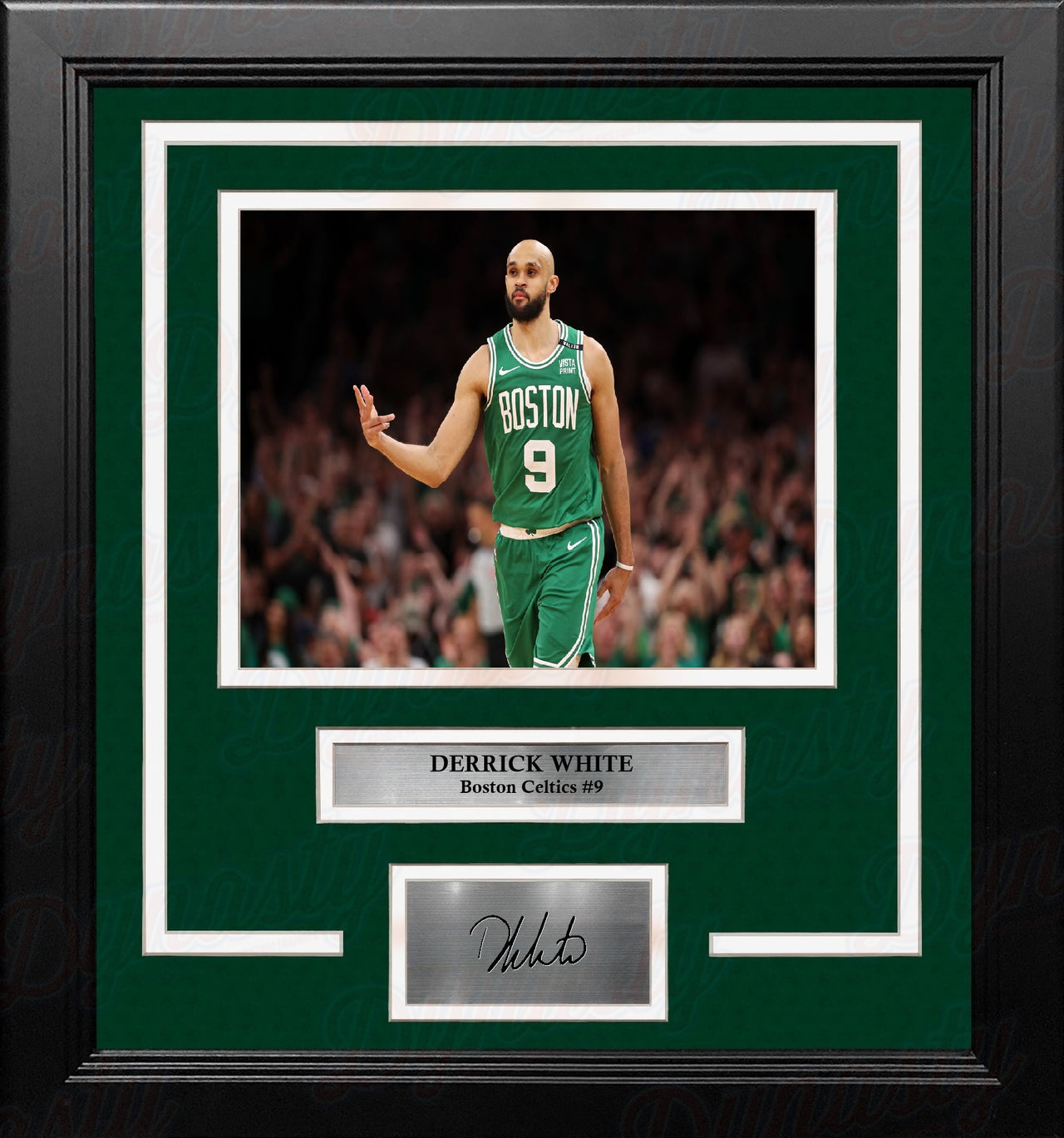 Derrick White Celebration Boston Celtics 8" x 10" Framed Basketball Photo with Engraved Autograph
