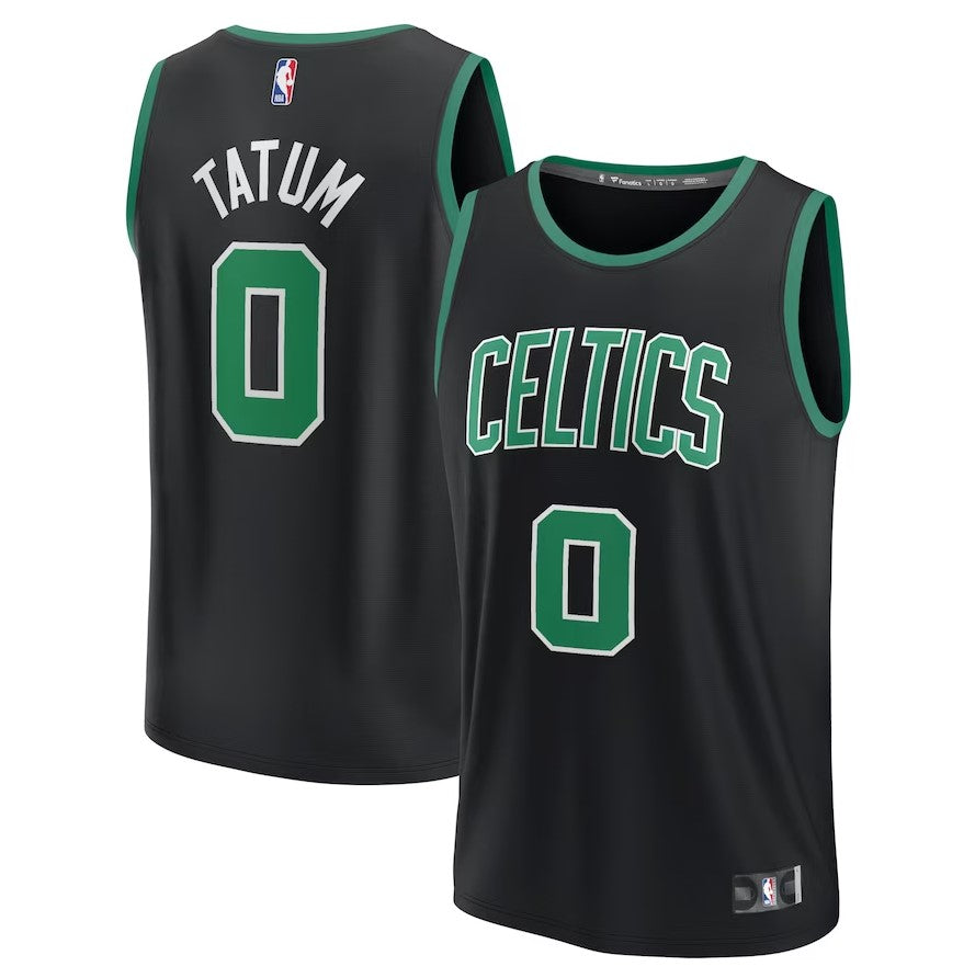 Jayson Tatum Boston Celtics Fast Break Replica Player Jersey - Statement Edition - Black - Dynasty Sports & Framing 