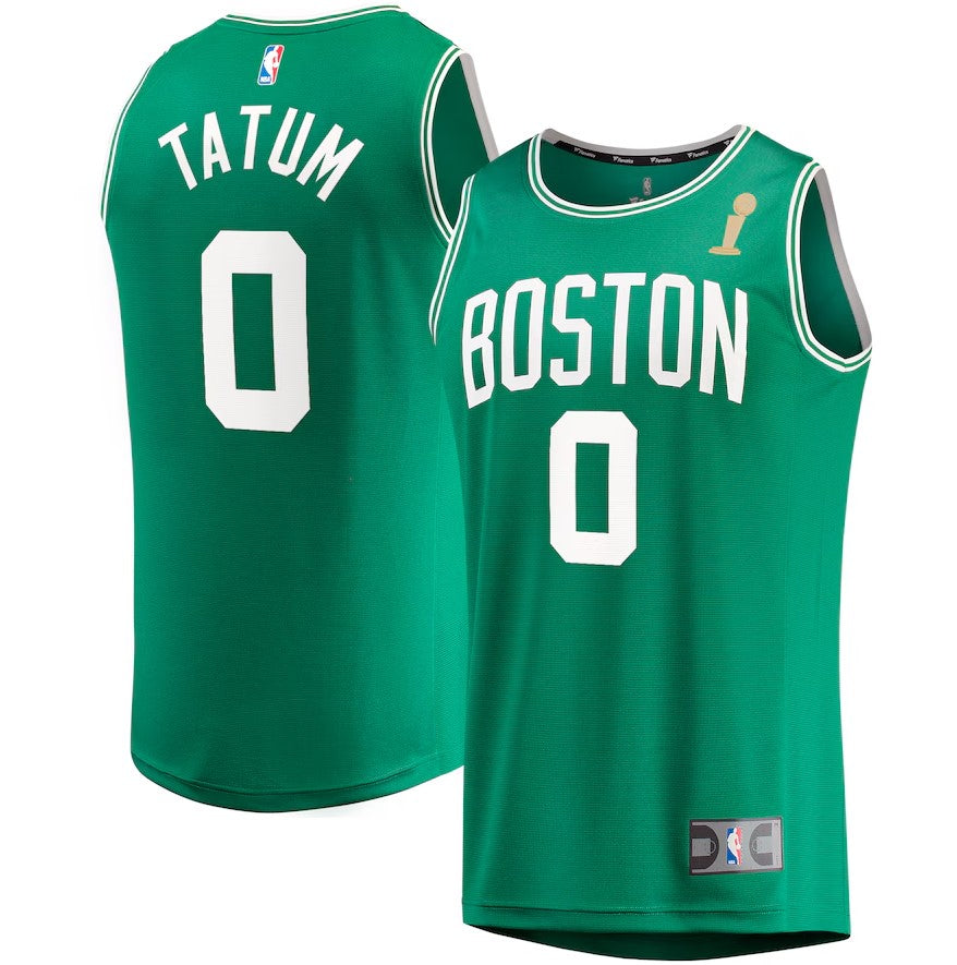 Jayson Tatum Boston Celtics 2024 NBA Finals Champions Fast Break Replica Player Jersey - Kelly Green