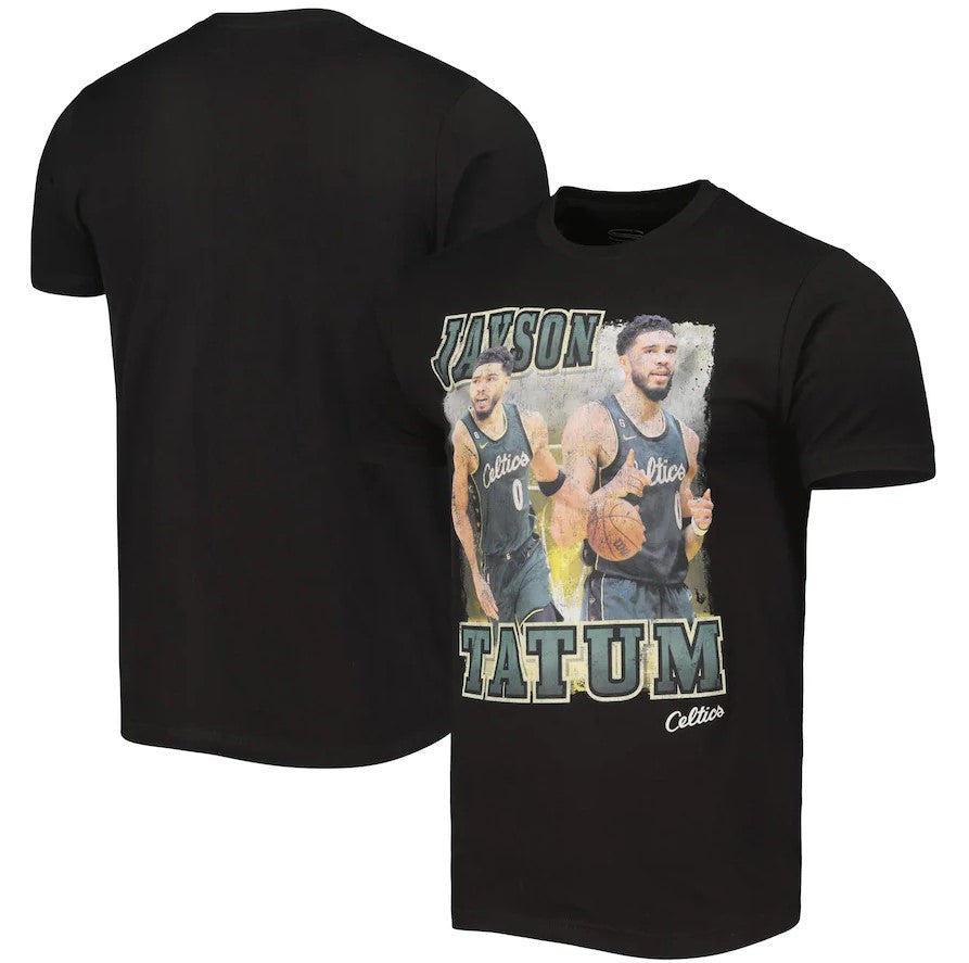 Jayson Tatum Boston Celtics Stadium Essentials City Edition Double Double Player T-Shirt - Black - Dynasty Sports & Framing 