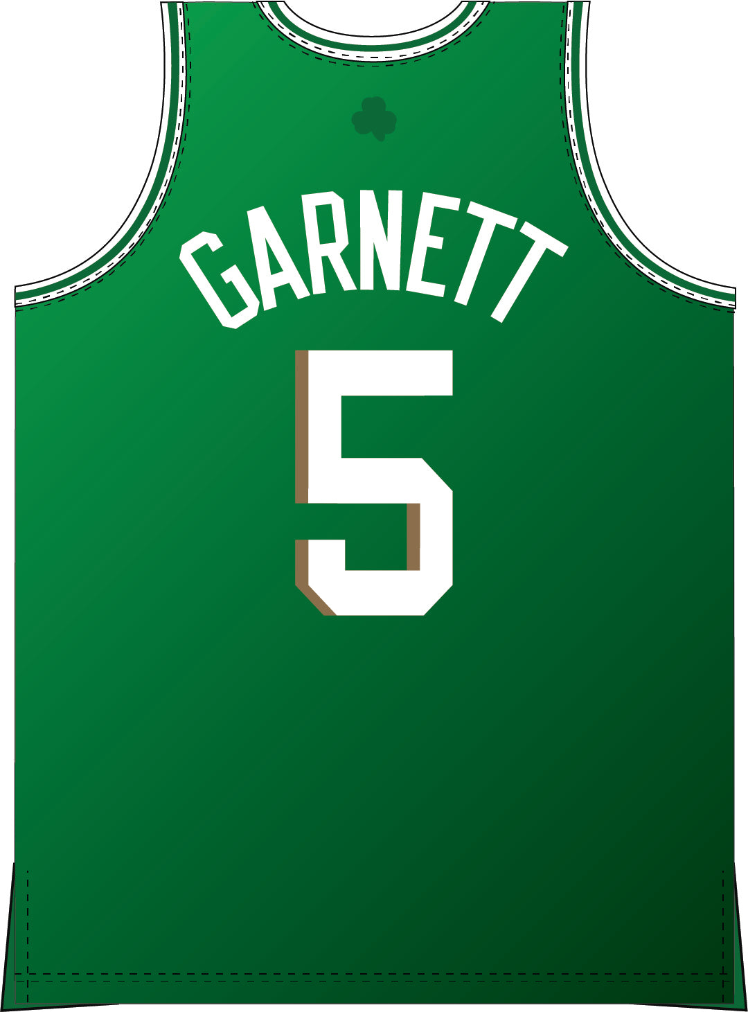Kevin Garnett Boston Celtics Mitchell & Ness 2007-08 Golden Hour Glaze Swingman Jersey