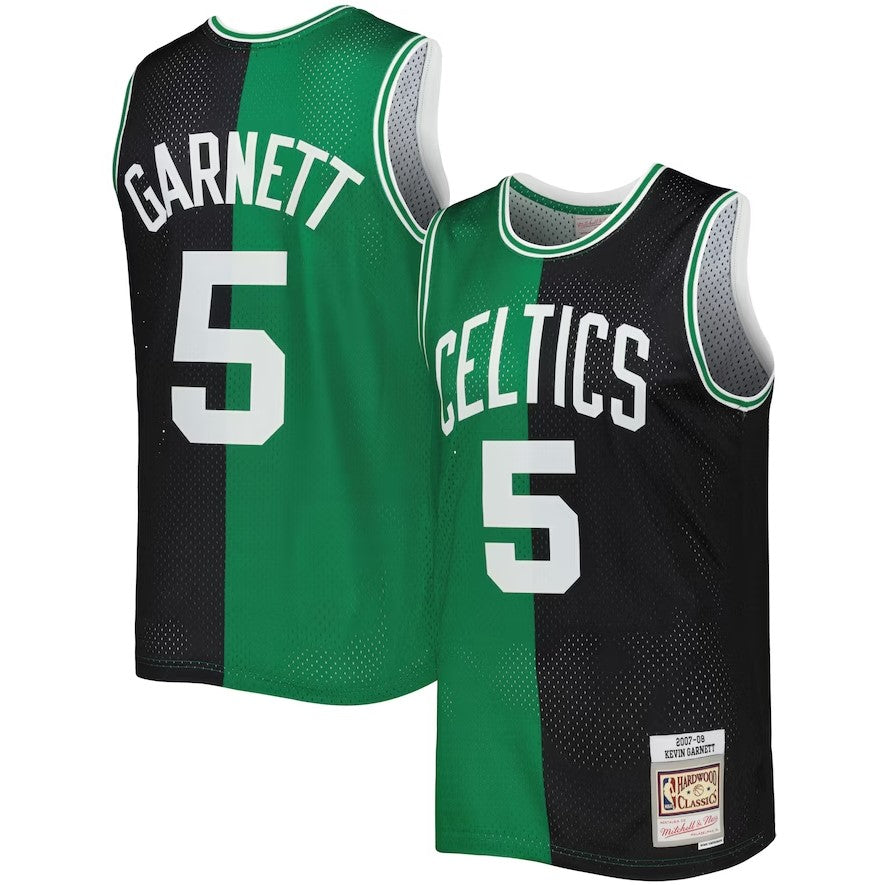 Kevin Garnett Boston Celtics Mitchell & Ness Hardwood Classics 2007/08 Split Swingman Jersey
