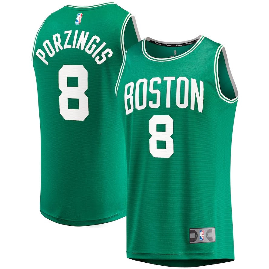 Kristaps Porzingis Boston Celtics Youth Fast Break Player Jersey - Icon Edition - Kelly Green