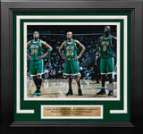 Paul Pierce, Ray Allen, & Kevin Garnett in Action Boston Celtics 8" x 10" Framed Basketball Photo - Dynasty Sports & Framing 
