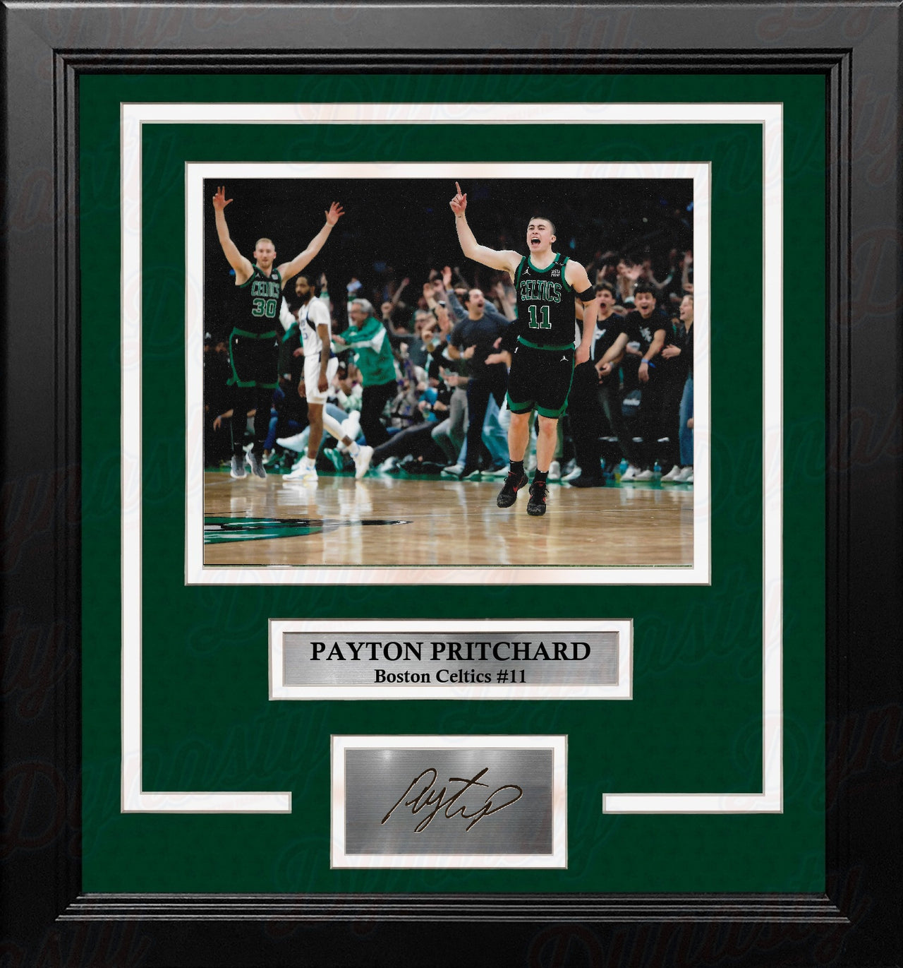 Payton Pritchard Celebration Boston Celtics 8" x 10" Framed Basketball Photo with Engraved Autograph