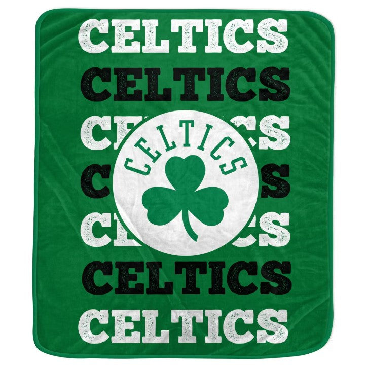 Boston Celtics 60" x 70" Repeat Refresh Premium Plush Throw Blanket