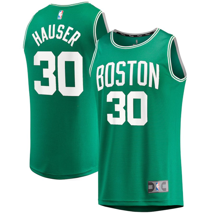 Sam Hauser Boston Celtics Fast Break Replica Jersey Green - Icon Edition