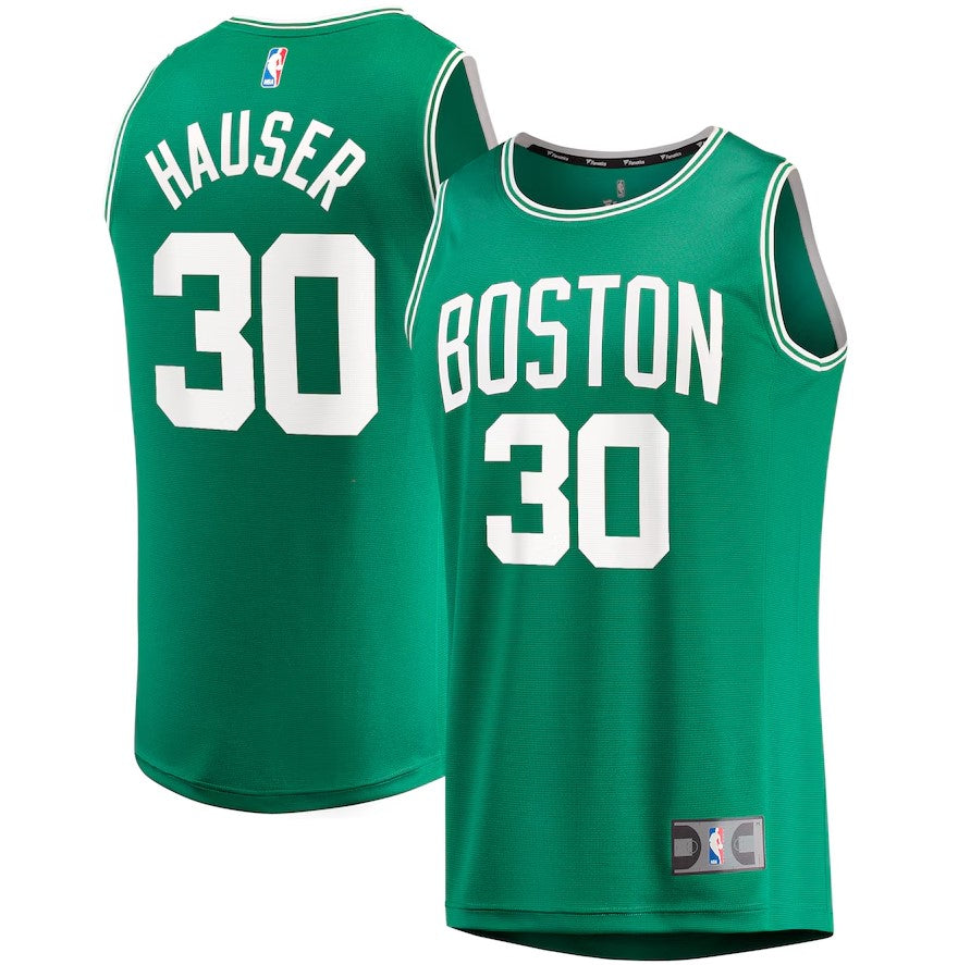 Sam Hauser Boston Celtics Fast Break Replica Jersey Green - Icon Edition
