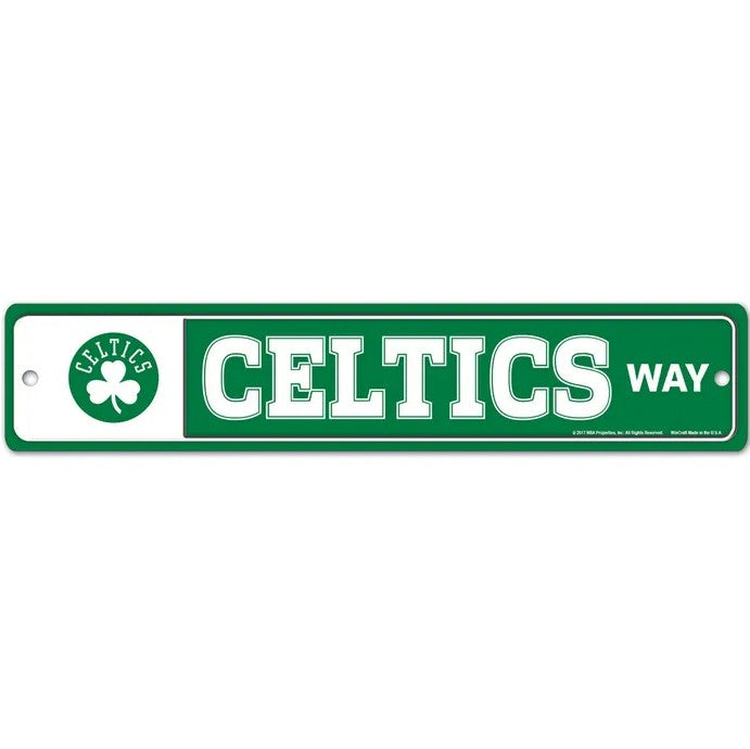 Boston Celtics 3.75" x 19" Street Sign