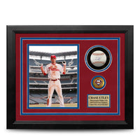 Chase Utley Philadelphia Phillies Autographed Framed Baseball