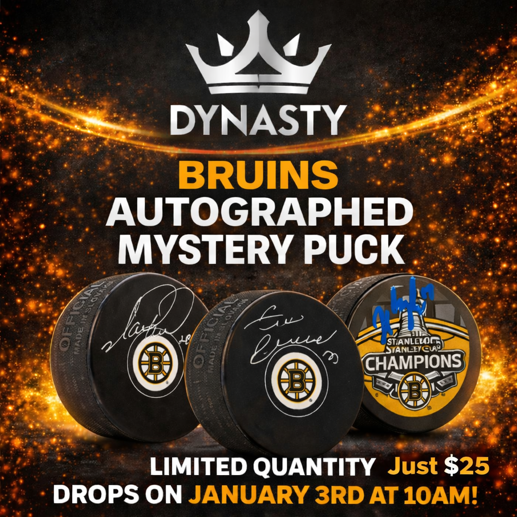 Boston Bruins Autographed Mystery Puck Drop