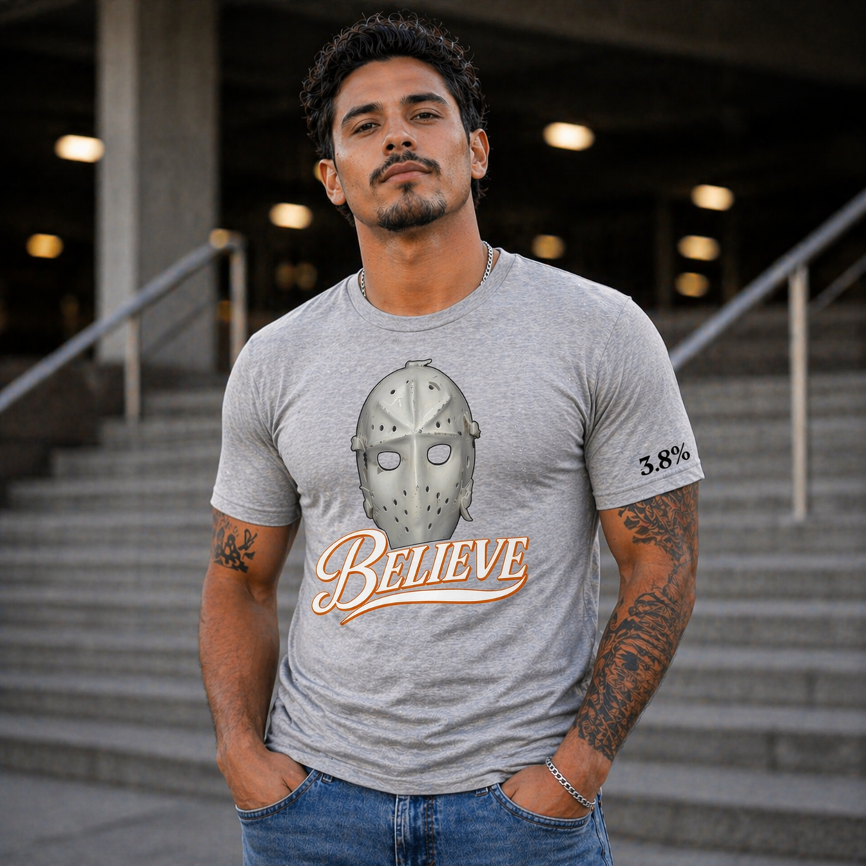 Philadelphia Hockey "Believe" 3.8% Chance Adult T-Shirt