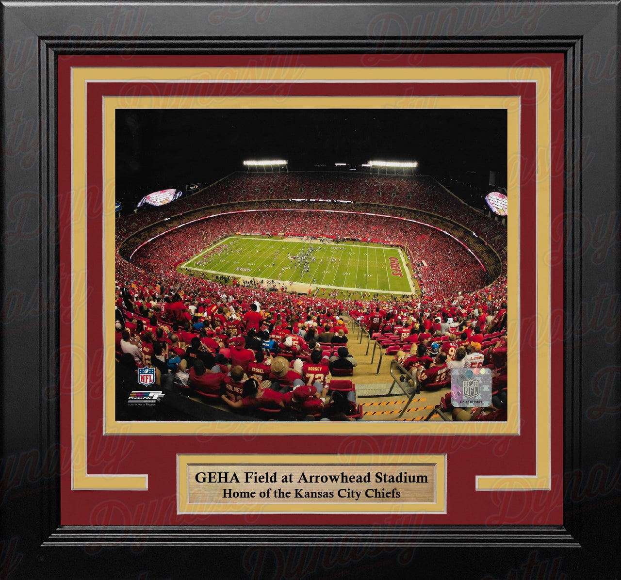 Kansas City Chiefs Night at GEHA Field at Arrowhead Stadium 8" x 10" Framed Football Photo