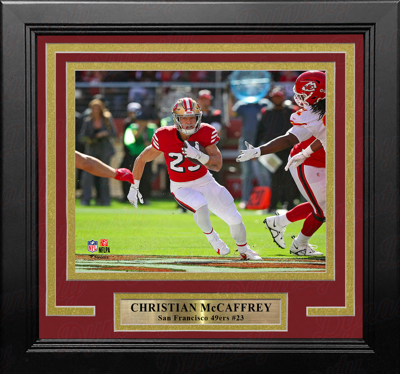 Christian McCaffrey in Action San Francisco 49ers 8" x 10" Framed Football Photo