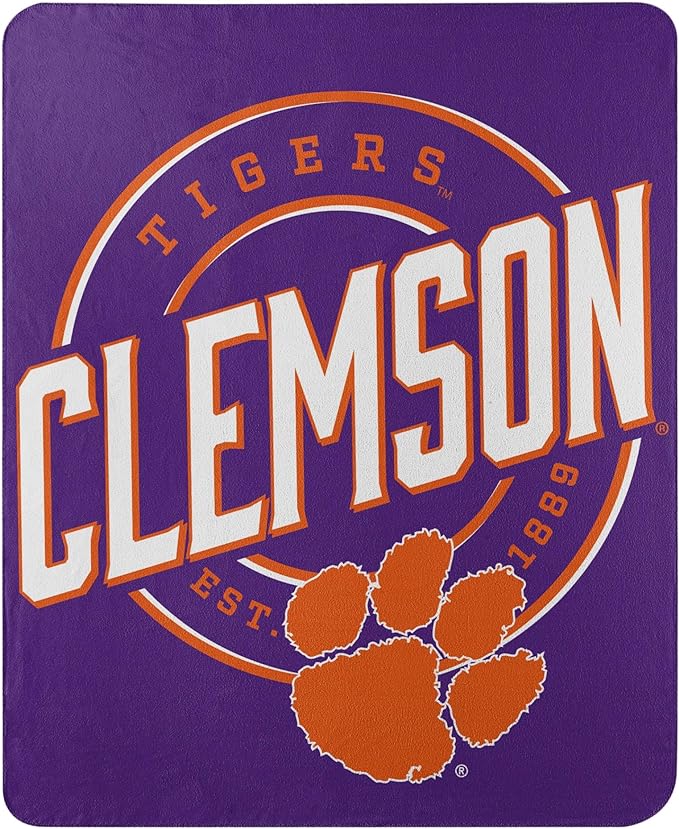 Clemson Tigers 50" x 60" Fleece Throw Blanket