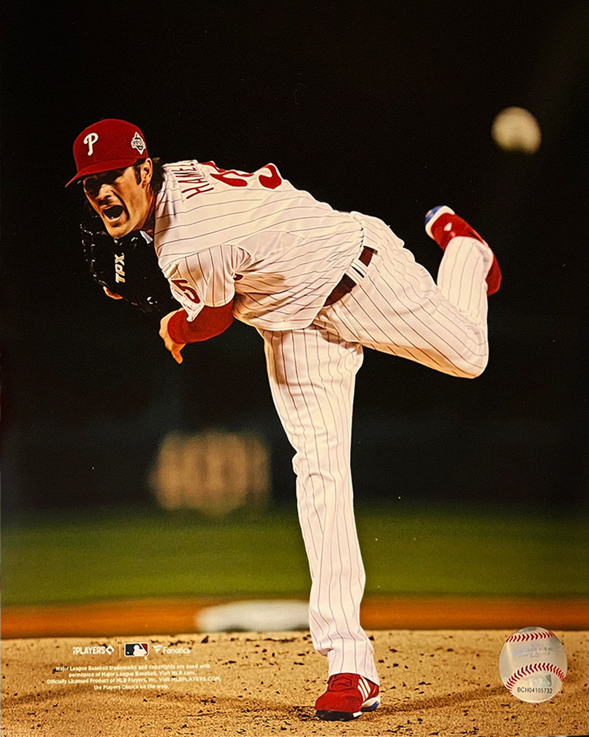 Cole Hamels 2008 World Series Action Philadelphia Phillies 16" x 20" Baseball Photo