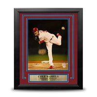 Cole Hamels 2008 World Series Action Philadelphia Phillies 8" x 10" Framed Baseball Photo
