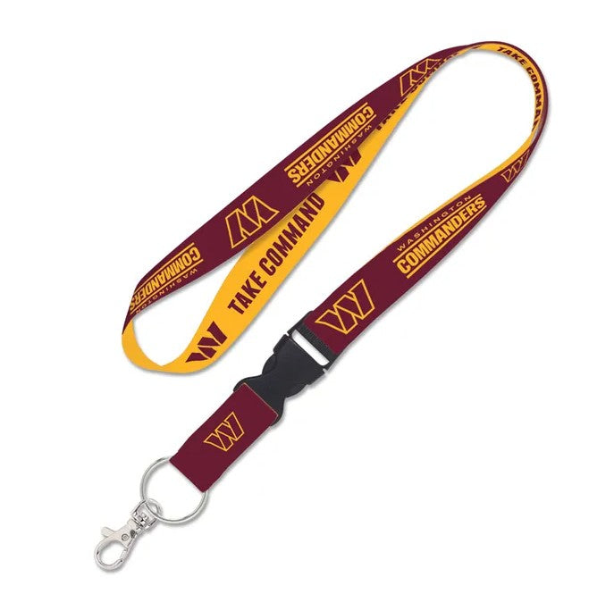 Washington Commanders 1" Lanyard with Detachable Buckle