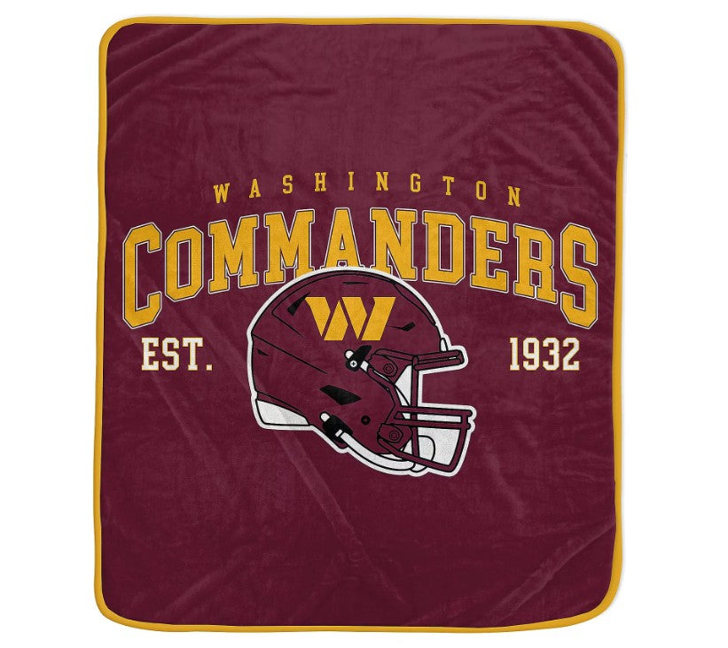 Washington Commanders 50" x 60" Vintage Arch Block Blanket
