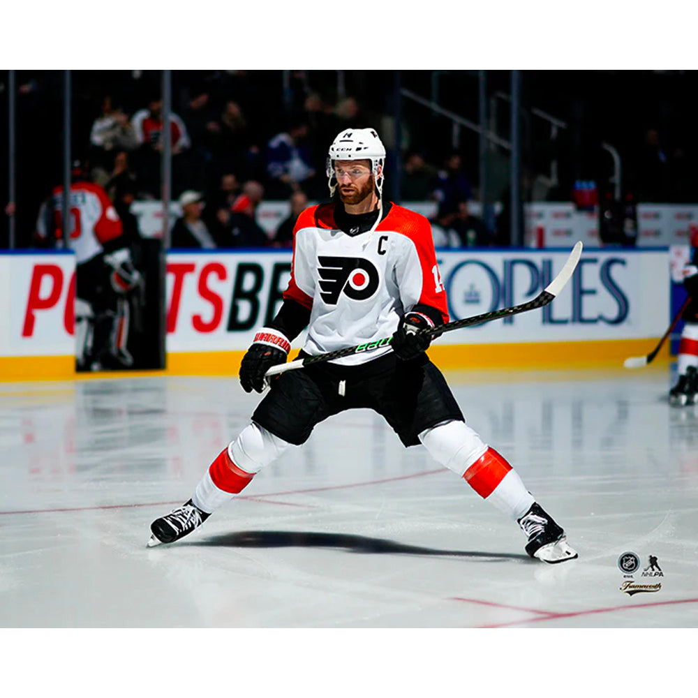 Sean Couturier Skating as Captain Philadelphia Flyers 8" x 10" Hockey Photo