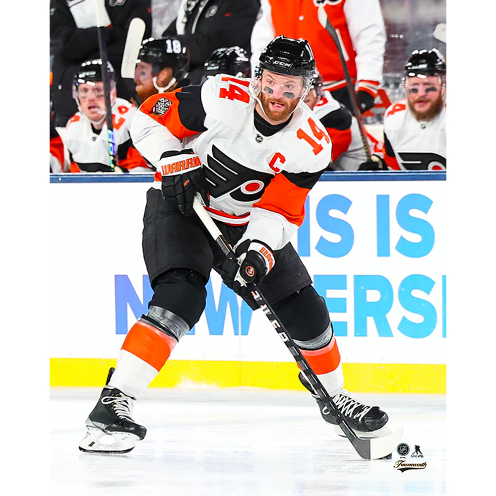 Sean Couturier Philadelphia Flyers 2024 Stadium Series Action Photo