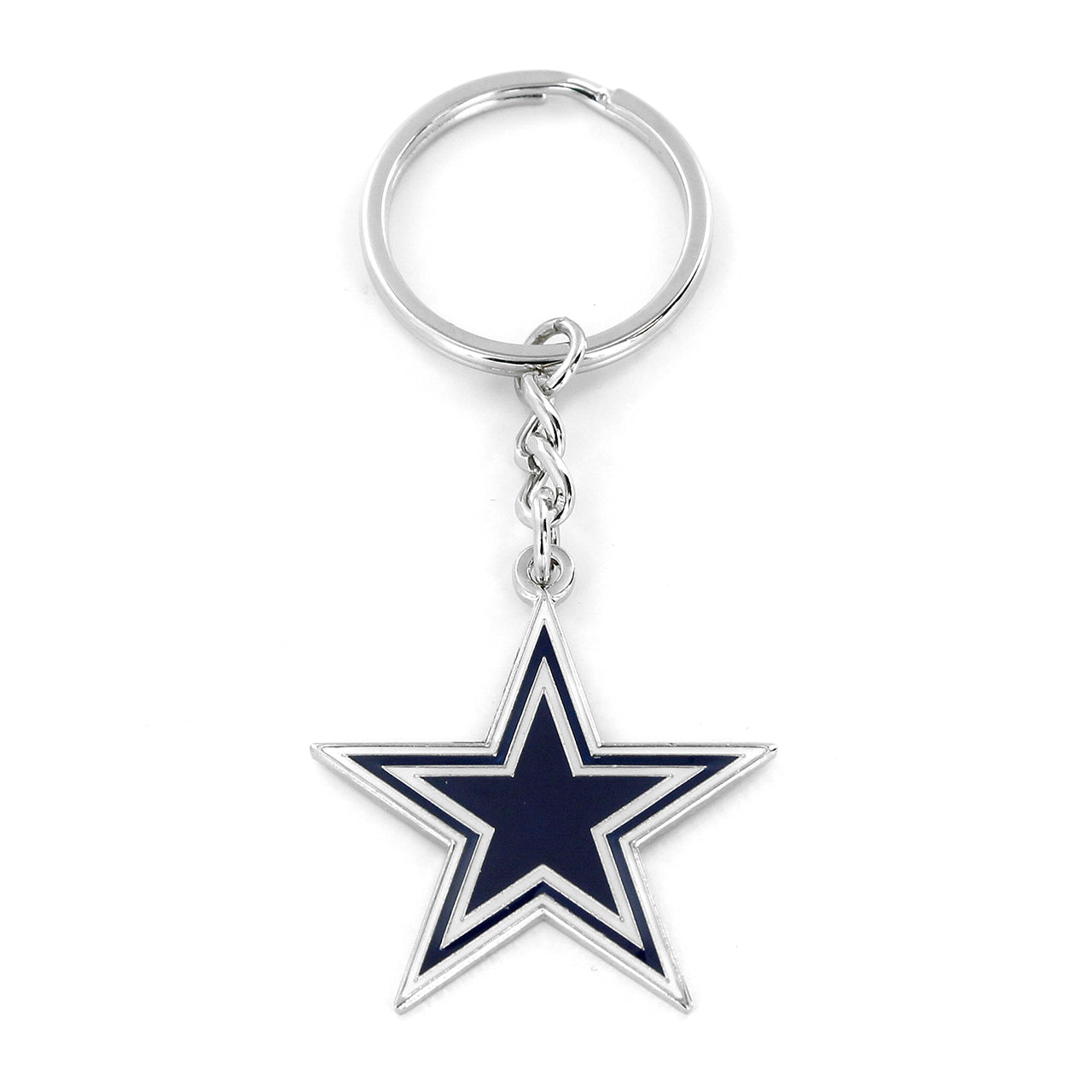 Dallas Cowboys Metal Logo Keychain