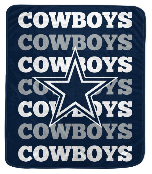 Dallas Cowboys 60" x 70" Repeat Refresh Premium Plush Throw Blanket