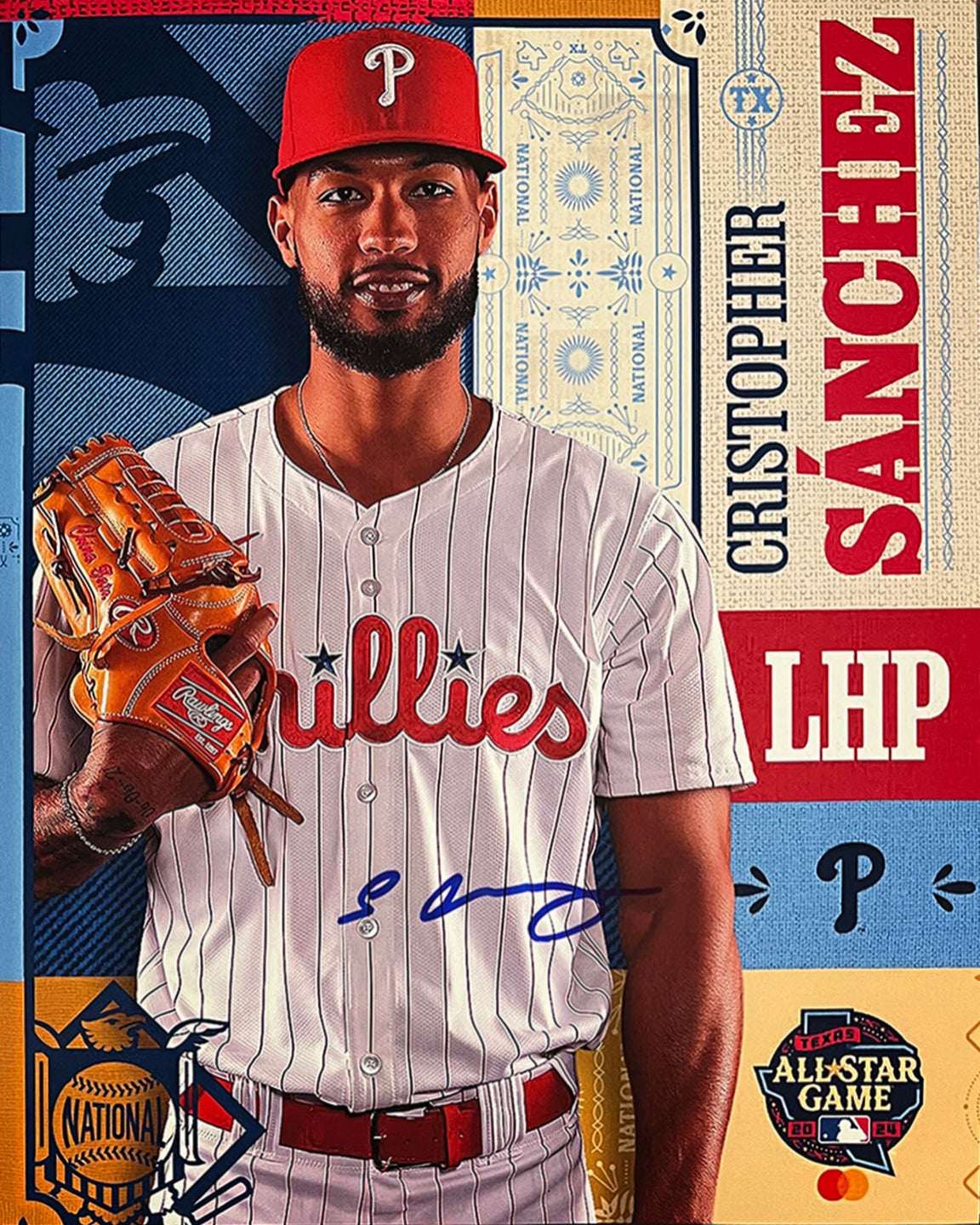 Cristopher Sanchez 2024 All-Star Game Autographed Philadelphia Phillies 8" x 10" Collage Photo