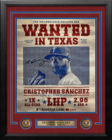 Cristopher Sanchez '24 All-Star Game Autographed Philadelphia Phillies 11" x 14" Framed Wanted Photo - Dynasty Sports & Framing 