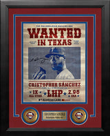 Cristopher Sanchez 2024 All-Star Game Autographed Philadelphia Phillies 8" x 10" Framed Wanted Photo - Dynasty Sports & Framing 