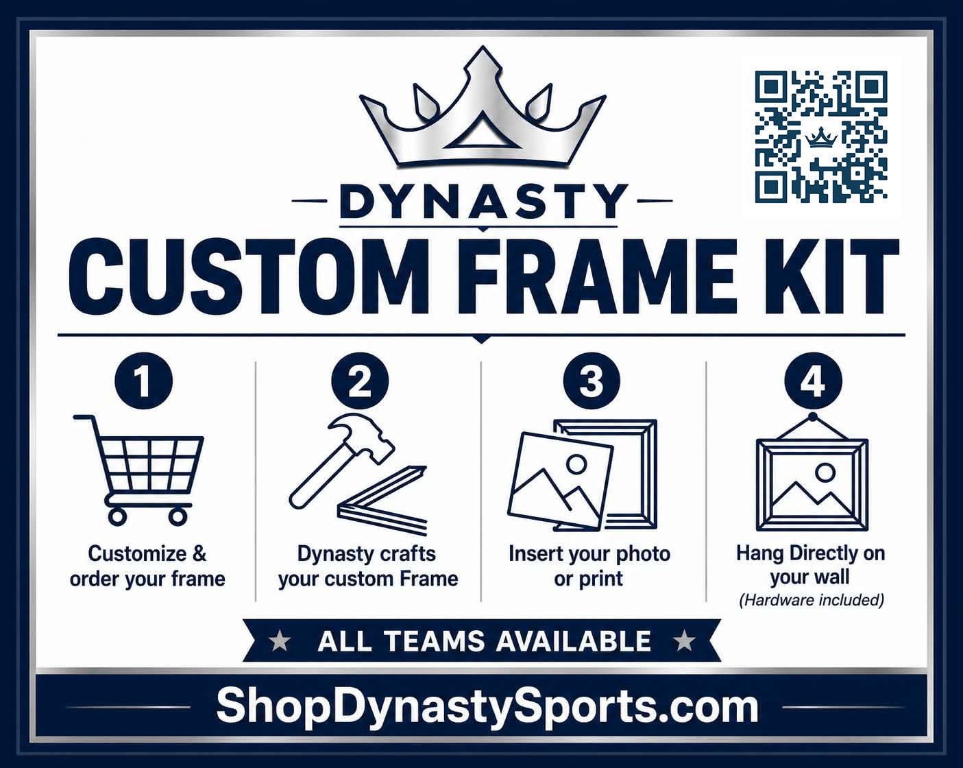 Philadelphia Eagles Super Bowl LIX Champions Custom NFL Football 8x10 Picture Frame Kit (3 Colors)