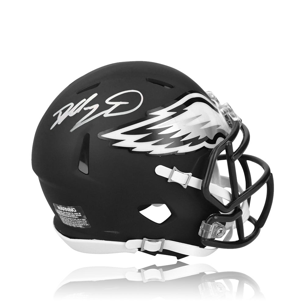 Dallas Goedert Philadelphia Eagles Autographed Alternate Black Speed Helmet