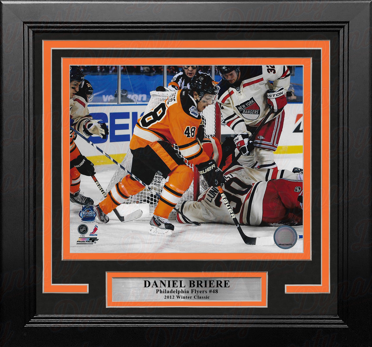 Daniel Briere 2012 Winter Classic Philadelphia Flyers 8" x 10" Framed Hockey Photo