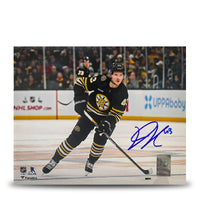 Danton Heinen in Action Boston Bruins Autographed 8" x 10" Hockey Photo