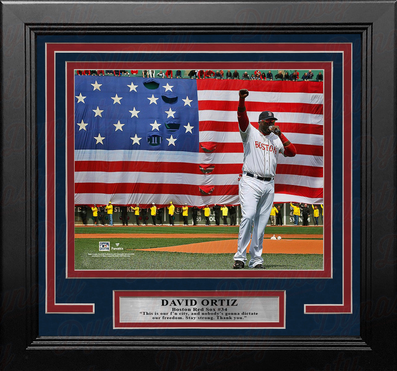 David Ortiz 2013 This is Our City Speech Boston Red Sox 8" x 10" Framed Baseball Photo