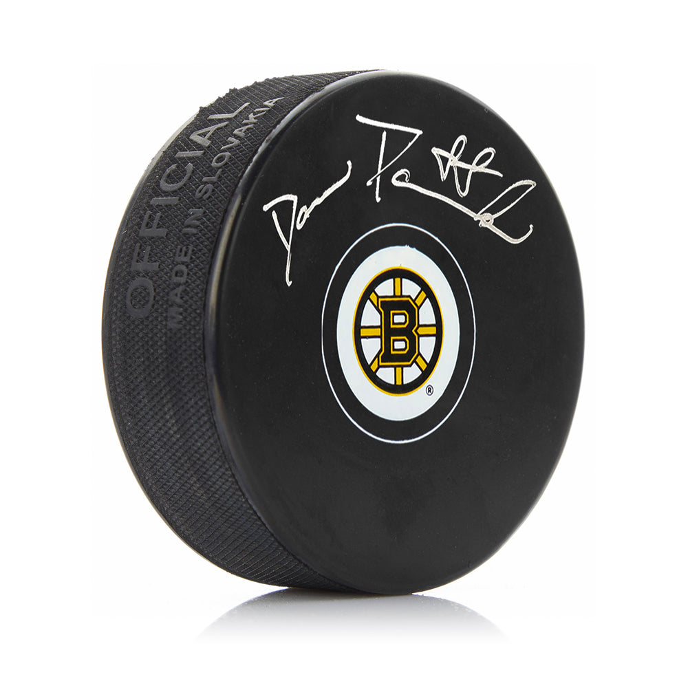 David Pastrnak Boston Bruins Autographed Hockey Puck