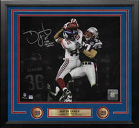 David Tyree Super Bowl Catch NY Giants Autographed 16x20 Framed Photo Inscribed The Helmet Catch - Dynasty Sports & Framing 