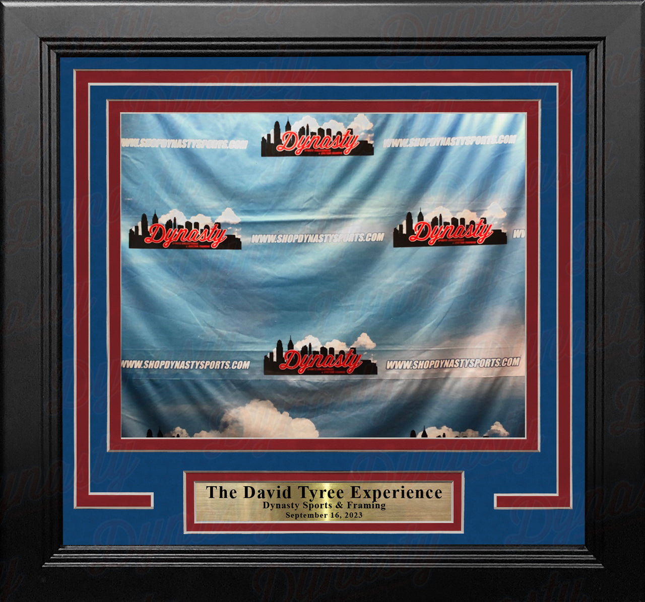 David Tyree NYG Photo-Op Frame Kit with Commemorative Nameplate