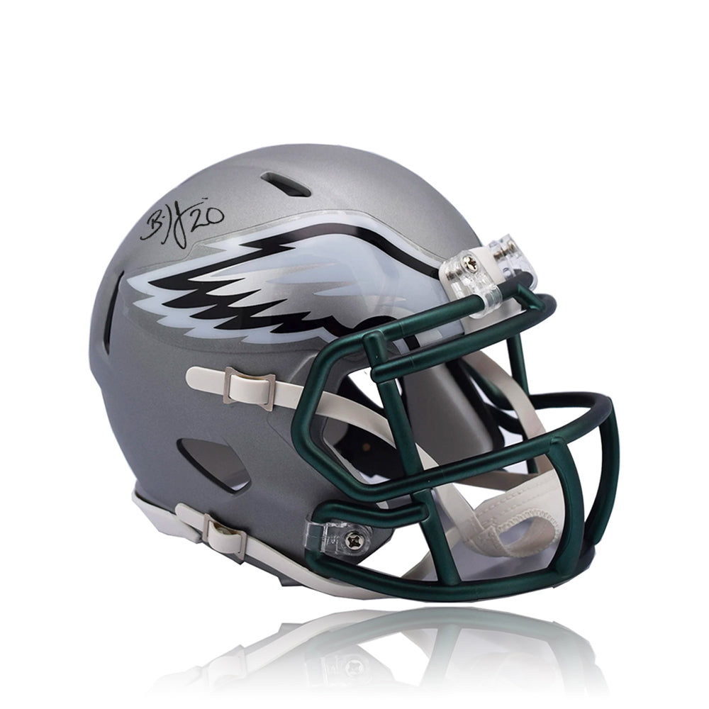 Brian Dawkins Philadelphia Eagles Autographed Football Blaze Helmet