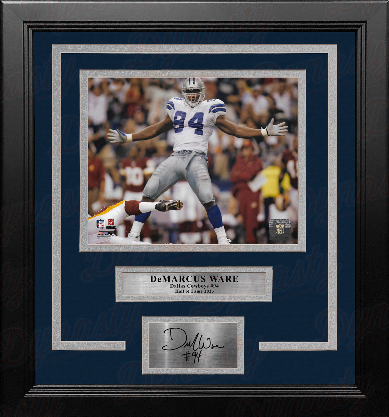 DeMarcus Ware Celebration Dallas Cowboys 8" x 10" Framed Football Photo with Engraved Autograph