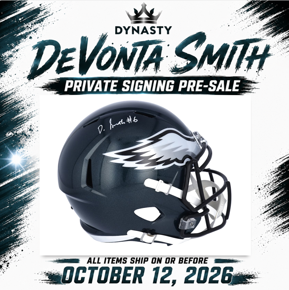 DeVonta Smith Autographed Philadelphia Eagles Full-Size Replica Helmet | Pre-Sale Opportunity