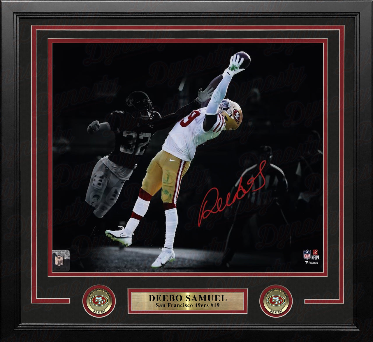 Deebo Samuel San Francisco 49ers Autographed 11" x 14" Framed Blackout Football Photo