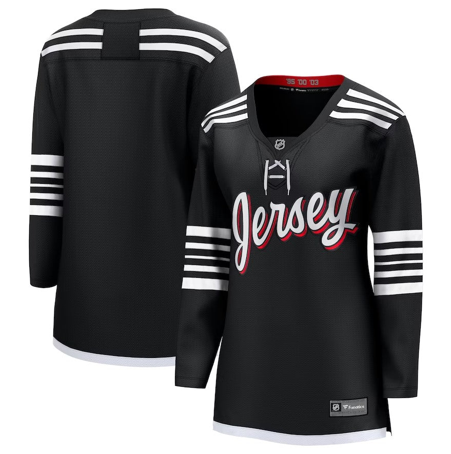 New Jersey Devils Black Alternate Premier Breakaway Team Jersey - Dynasty Sports & Framing 