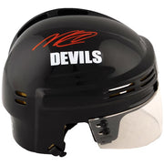 Nico Hischier New Jersey Devils Autographed NHL Hockey Mini-Helmet - Dynasty Sports & Framing 