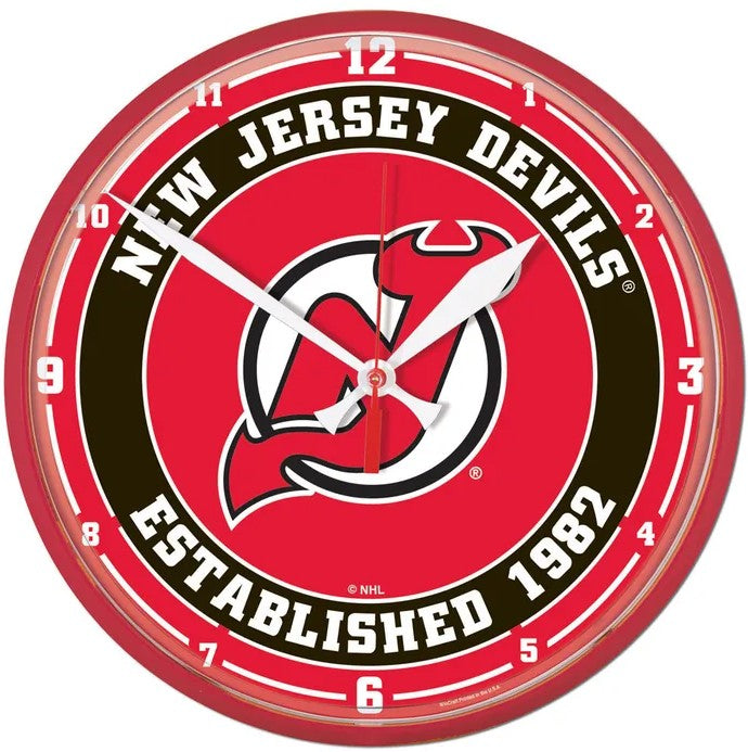 New Jersey Devils Round 12.75" Wall Clock