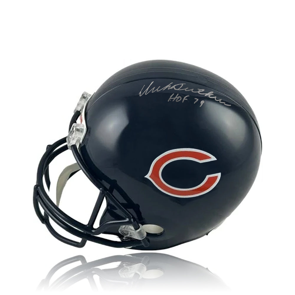 Dick Butkus Chicago Bears Autographed NFL Football Full-Size Authentic Helmet
