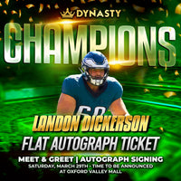 Landon Dickerson World Champions Experience Tickets